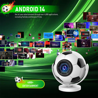 Topleo Projecteur Vidéo Portable Domestique Courte Focale Multimédia LED LCD Mini Extérieur Hy300 Ultra HD Intelligent Android 4K