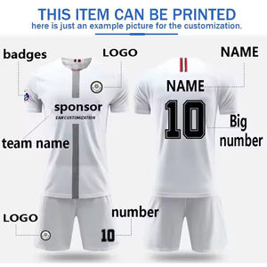 Camisas De Futebol Homens Camisas De Futebol Em Branco Conjunto Camisas De Futebol Meninos Uniformes De Futebol Desgaste Do Futebol - Product Image 4