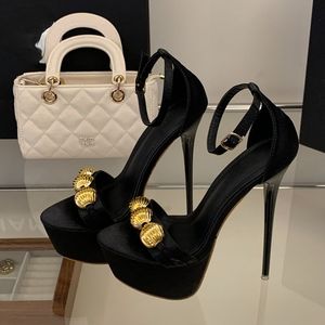 Nouvelles Sandales d'Été à Talons Hauts pour Femmes, Design Chunky à Bout Ouvert, Plateformes Super Hautes - Product Image 1