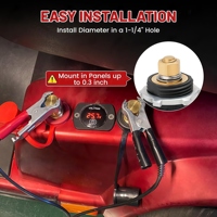 Bornier de batterie à distance M10 en cuivre, connecteur de déplacement de batterie 250A 12V CC, borne de démarrage pour chargeur de batterie pour camion Can-am