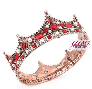 Nouvelle robe de mariée coréenne casque alliage strass cristal diadème bijoux fantaisie princesse pour filles couronne