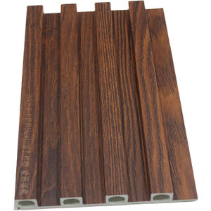 Panneaux muraux en WPC <span class=keywords><strong>Aveeno</strong></span> à quatre rainures, modernes, imperméables, rayés, pour les murs intérieurs, grille murale pour hôtel - Product Image 1