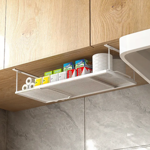 Wholesale Shoe Rack Hanging Extendable Under the Cabinet Shelf Space Saving <b>Storage</b> <b>Basket</b> Organizer <b>for</b> Kitchen Pantry Laundry - Product Image 1