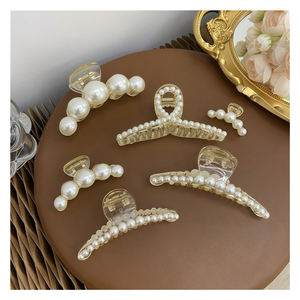 جودة عالية أزياء اللؤلؤ الصفر دبوس البلاستيك الظهر رئيس القرش كليب بيع بالجملة - Product Image 1