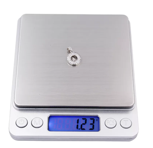J&R Stainless Steel <b>Mini</b> Digital Pocket <b>Scale</b> I2000 200g/300g/500g Capacity 0.01g Accuracy Superior LCD <b>Mini</b> Digital Platform - Product Image 1