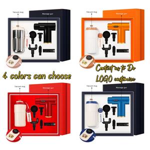 Pistola de masaje de 1800mAh + Taza de agua de acero inoxidable 316 2 piezas en <span class=keywords><strong>1</strong></span> Juego de regalo de soporte corporativo Negocios - Product Image 2