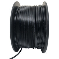 Câble électrique en cuivre toronné isolé en PVC noir 18AWG SPT-1 1000FT 300V