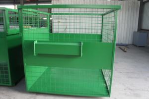 5.8 m3 와이어 케이지 금속 빈 저장 용기 용접 강철 와이어 스크랩 금속 빈 - Product Image 2