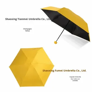 Du lịch cổ điển gấp ô với bảo vệ UV thiết kế nhỏ gọn xách tay của phụ nữ dual-sử dụng Viên nang ô - Product Image 3