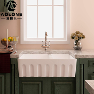 Meiyu อ่างล้างจานเซรามิกทรงสี่เหลี่ยมแบบเดี่ยวขนาดใหญ่พร้อมก๊อกน้ำดีไซน์แบบติดตั้งด้านล่างรับประกัน5ปี - Product Image 6