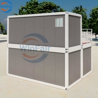 Maison préfabriquée à deux étages WinFair Russie avec terrasse pour unité d'habitation secondaire / appartement pour les aînés / maison d'hôtes