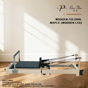Gấp di động gỗ Pilates Cải Cách giường có thể điều chỉnh và khỏe mạnh bền Maple gỗ cho nhà hoặc studio sử dụng nhanh chóng vận chuyển - Product Image 3