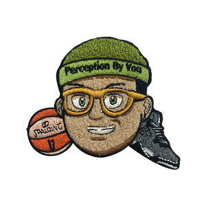 Haute qualité personnalisé Chenille noir fille patchs tissu grandes femmes noires conception patchs pour vêtements - Product Image 6