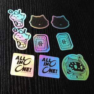 OEM Custom Pattern Rainbow Film Vinyl Self-adhesive Holographic <b>Stickers</b> <b>Personalized</b> Die Cut Holographic Laser Label <b>Sticker</b> - Product Image 1