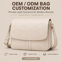 Sac à bandoulière vintage étanche pour femme en cuir PU gaufré, sac à rabat décontracté avec sangle réglable, OEM ODM, marque privée
