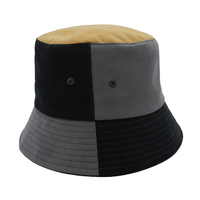 Fabricante al por mayor sombrero de cubo logotipo personalizado bordado algodón Patchwork liso sombrero de cubo