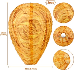 <span class=keywords><strong>รัง</strong></span>แตนผ้าจำลองสำหรับแขวนกลางแจ้ง ป้องกันและไล่แตน สำหรับบ้านและสวน - Product Image 2