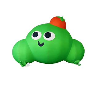 Logo gonflable, dessin animé, adorable poupée tomate assise, décoration gonflable pour terrasses extérieures, centres commerciaux, places et pelouses - Product Image 5