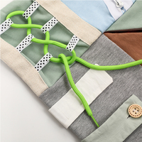 Couverture carrée sensorielle personnalisée en coton 100% pour bébé, 42x42cm, 120-250GSM, idéale pour les activités et la décoration de Noël en usine