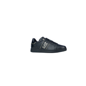 ZAPATILLAS HOMBRE 100% CUERO EA7 TRANSFER COATING SPLIT LEATHER 100% negro, dorado - Product Image 2