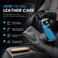 Nettoyant Cuir Voiture en Spray 500ml Liquide Entretien Sièges Intérieurs avec Pulvérisateur à Gâchette Marque Privée OEM Vente en Gros