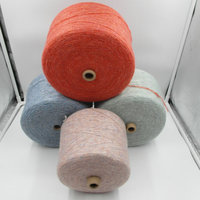 Fil de laine mélangée 56 fils de l'usine textile Mingfeng, fil à coudre pour vêtements, filé en anneau, fabricant du Guangdong, options multicolores