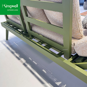 Ghế tắm nắng xếp gọn bằng nhôm hiện đại Phúc Sơn, đồ nội thất ngoài trời, có đệm lưng điều chỉnh được, dành cho khách sạn, công viên, hồ bơi, bãi biển - Product Image 3