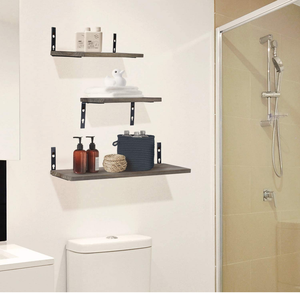 Étagère <span class=keywords><strong>murale</strong></span> en bois ou présentoir à parfums, petites étagères murales flottantes en bois pour boutique, produits capillaires, figurines d'<span class=keywords><strong>action</strong></span> - Product Image 4