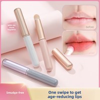 Pinceau à lèvres Nuoyou en fibre synthétique avec manche en plastique, petit applicateur de teinture, mini maquillage multifonctionnel, anticernes portable, rouge à lèvres Dongguan