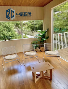 Casa Container a Due Piani Zhongchen con Facciata in Vetro e Interni Gialli, Casa Modulare Prefabbricata Moderna per Glamping di Lusso - Product Image 6