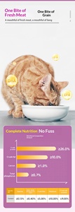 Alimento Limitado para Mascotas, 10 kg, Mezcla Natural de Pescado y Carne de Res, Probióticos, Control de Bolas de Pelo, Digestión Saludable, Alto Contenido de Proteínas - Product Image 4