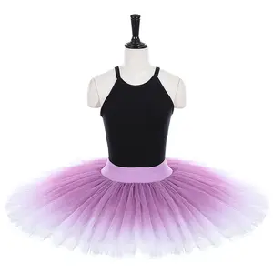 OEM dance skirt women customized classical leotard ballet half pleated tutu skirt child practice dance professional ballet skirt