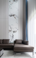 Plaque murale en PVC effet marbre légère, résistante aux rayures, pour hall d'accueil d'hôtel et projets commerciaux (vente en gros)