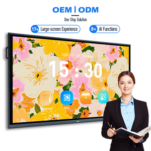 Tableau blanc interactif numérique 4K 55/65/75 pouces OEM ODM 40 points tactiles, tableau blanc intelligent IFPD AIO pour l'enseignement en classe - Product Image 2