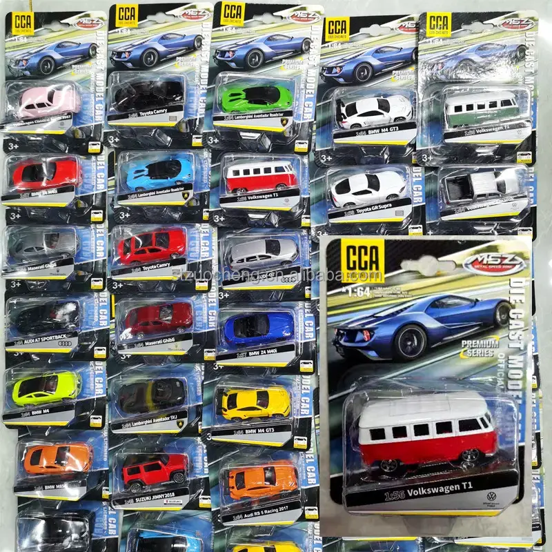Toptan 1:64 CCA küçük pres döküm Model araba sürgülü alaşım oyuncaklar klasik süper yarış otomobil araç çocuk hediyeler