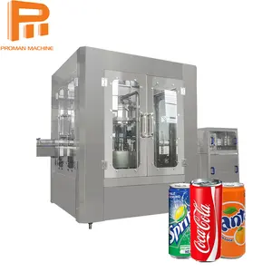 GDF 12-1 Small Aluminum Slim Can Fanta Orange Juice Soft Drinks Canning Machine