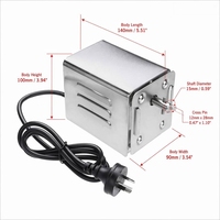 Moteur de rôtissoire électrique 15W 3RPM 50-70KGF.CM pour agneau, cochon, dinde entiers, compatible avec les grills à boule, à gaz et argentin, CE