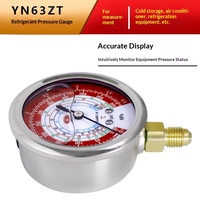 Manomètre de pression de réfrigérant radial HUBEN YN60 à remplissage liquide -11,8 MPa pour système de climatisation CVC personnalisé, directement de l'usine