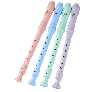 Flûte pour débutant École primaire Étudiant Instrument de musique 8 <span class=keywords><strong>trous</strong></span> <span class=keywords><strong>6</strong></span> <span class=keywords><strong>trous</strong></span> Flûte à <span class=keywords><strong>bec</strong></span> soprano - Product Image 1