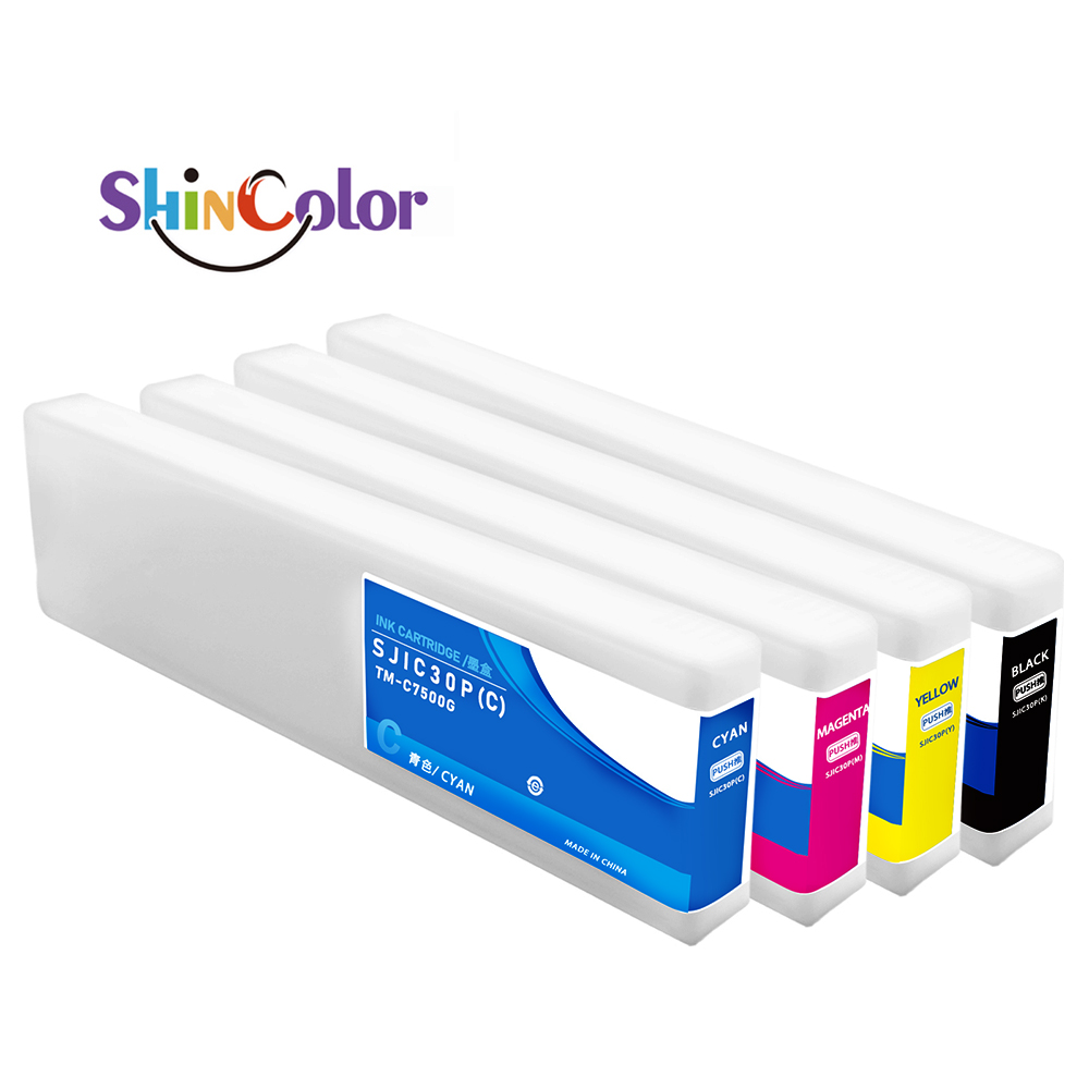 ShinColor SJIC30P Compatible Ink Cartridge Full With Pigment Ink Hot Selling for Epson C7500G C7500GE Printer