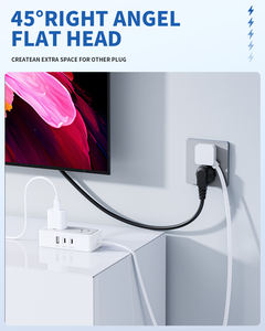 Multiprise de chambre d'étudiant de 1,8 m pour étudiant avec lampe de bureau pour ordinateur portable et mini-réfrigérateur - Product Image 3