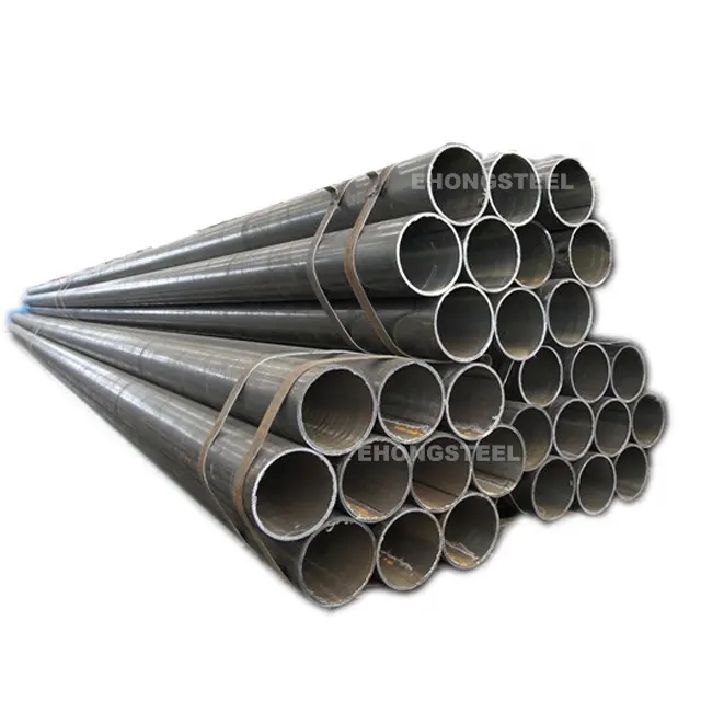 Suministro de fabricantes de Tianjin tubo de acero de bajo carbono Q235 Q345 tubo ERW soldado de gran diámetro