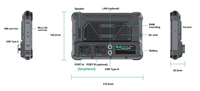Nueva Tablet PC Robusta de 7 Pulgadas para Montacargas, Capacitiva, Android 13, 1000 Nits, NFC, CANBus, IP67, MIL-STD-810G, para Vehículos, Almacenes y Logística