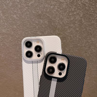 Pour Laudtec Simple Business Luxury Carbon Fiber Phone Case pour iPhone 16 15 14 13 12 11 Plus Pro Max Kev-l-ar Skin Friendly