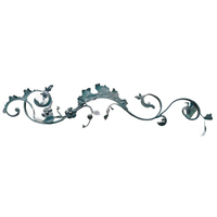 Panel de Hierro Forjado Ornamental para Puerta y Portón de Valla, 710*640 mm, Moderno, Contemporáneo, Ecológico, Resistente al Agua