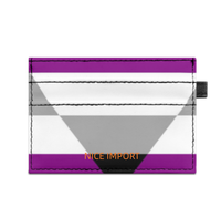 Achillean Rainbow Super Slim Doppelseitig bedruckter Kartenhalter, tragbarer Kreditkartenhalter aus PU-Leder für Männer und Frauen