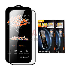 Protector de pantalla antiestático ESD a prueba de polvo para iPhone 15 pro Max protector de pantalla borde curvo cubierta completa de vidrio - Product Image 5