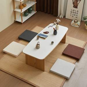 Juego de cojines de espuma estilo japonés, almohadilla de algodón de color sólido para arrodillarse en el suelo, para usar con silla de meditación. - Product Image 2