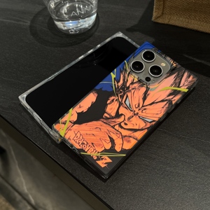 Nouveau étui de forme carrée IMD TPU bouton Anime Anime Dragon Ball Goku <span class=keywords><strong>Vegeta</strong></span> Carton coque de téléphone pour <span class=keywords><strong>IPhone</strong></span> 15 Pro Max 16 14 coque arrière - Product Image 2