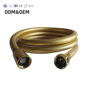 Manguera de Ducha de PVC Plateada Brillante de Alta Calidad a Prueba de Explosiones, Manguera de Ducha de Repuesto Ultraflexible - Product Image 1